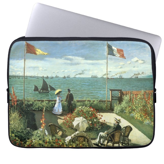 Funda Para Portátil La "Terraza en St. Adresse" de Monet (Frente)