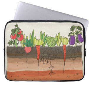 Funda Para Portátil La tierra del suelo del huerto acoda la caja del