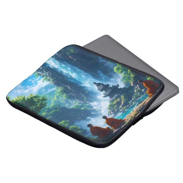Funda Para Portátil La Tranquila Ascensión de los Monjes (Superior anverso)