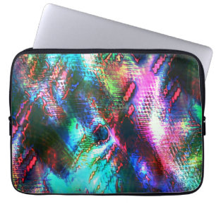 Funda Para Portátil La última imagen reciclada, textura coloreada viej