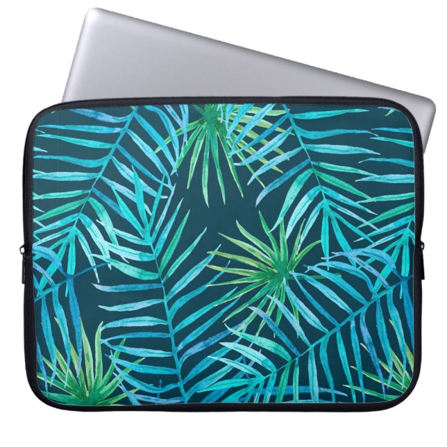 Funda Para Portátil La vegetación exuberante de las plantas tropicales (Frente)