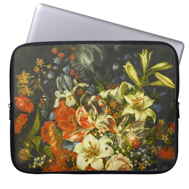 Funda Para Portátil La vida con flores y fruta (Frente)