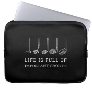 Funda Para Portátil La vida divertida está llena de importantes clubes