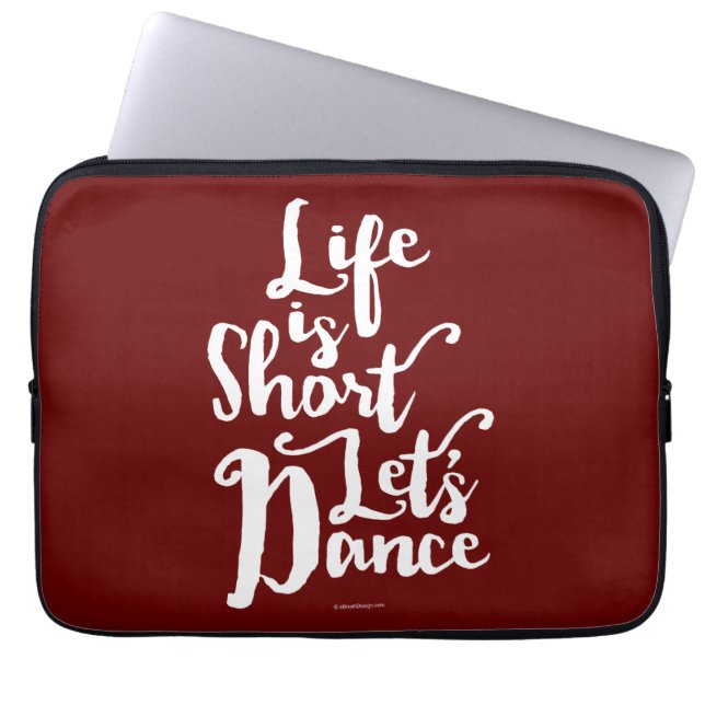 Funda Para Portátil La vida es corta vamos a bailar (Frente)