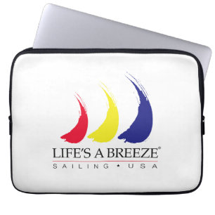 Funda Para Portátil La vida es una brisa® que pinta el viento en las v