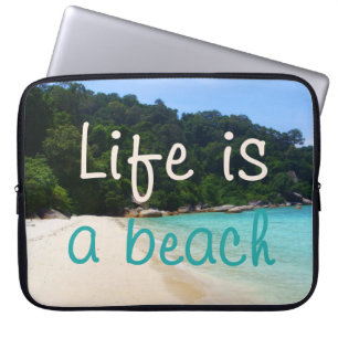 Funda Para Portátil La vida es una playa