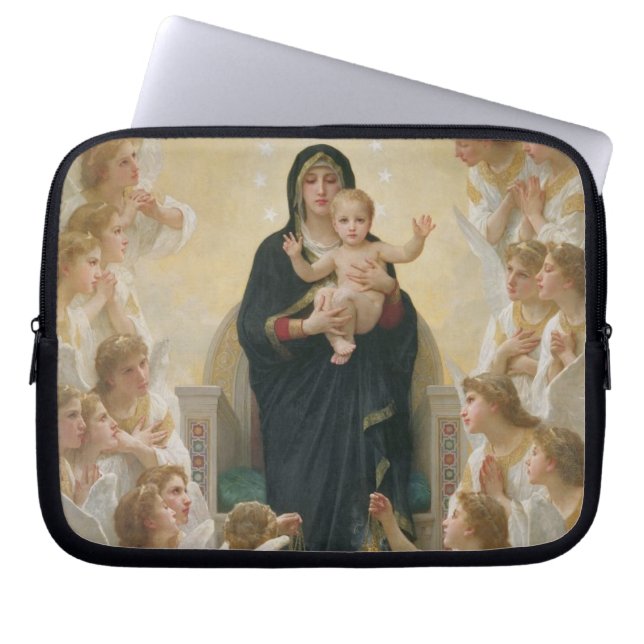 Funda Para Portátil La Virgen con Angels, 1900 (Frente)