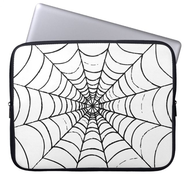 Funda Para Portátil La web de una araña simple (Frente)