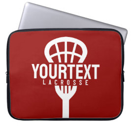 Funda Para Portátil Lacrosse Player PERSONALIZADO TEXT Team Mesh Sport