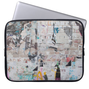 Funda Para Portátil Ladrillo agudo: Muro Poster urbano.