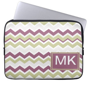 Funda Para Portátil Ladrillo Chevron monogramado