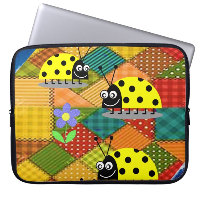 Funda Para Portátil Ladybug de la manga para portátiles (Frente)