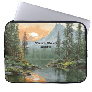 Funda Para Portátil Lago al atardecer