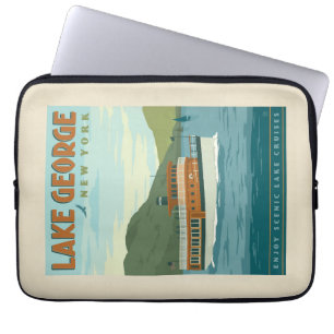 Funda Para Portátil Lago George, Nueva York Barco de época
