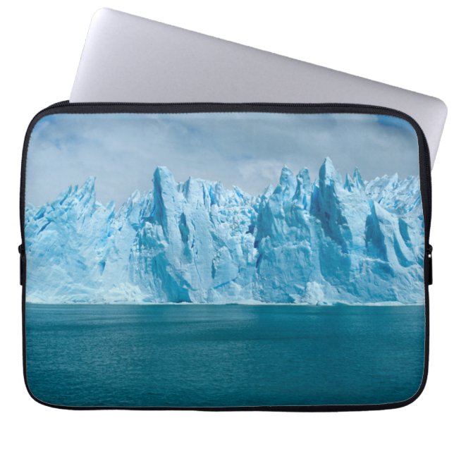 Funda Para Portátil Lago, hielo y cielo azules (Frente)