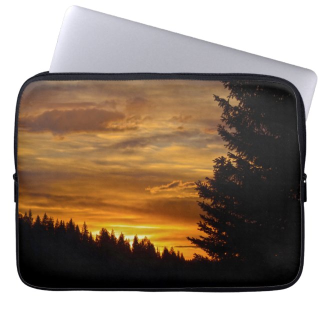 Funda Para Portátil Lago natural canadiense Sunset (Frente)