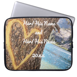Funda Para Portátil Lake Tahoe Blue Water Tree Heart Love