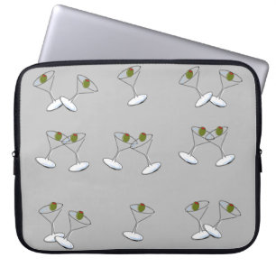 Funda Para Portátil Láminas de Martini gris para portátiles