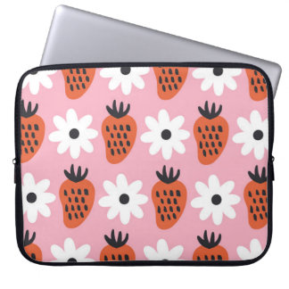 Funda Para Portátil Lámparas coloridas abstractas de neón dorado.