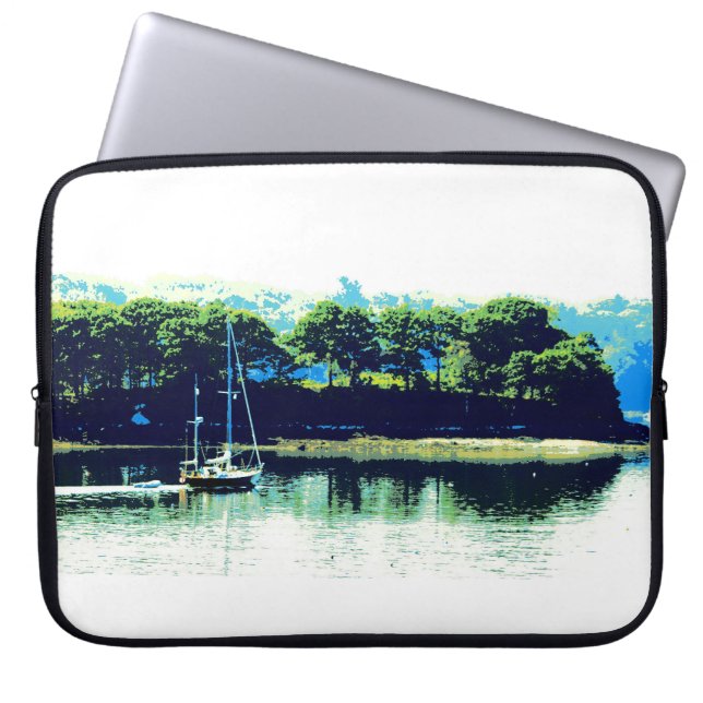 Funda Para Portátil Lancha de vela Thunder_Cove (Frente)