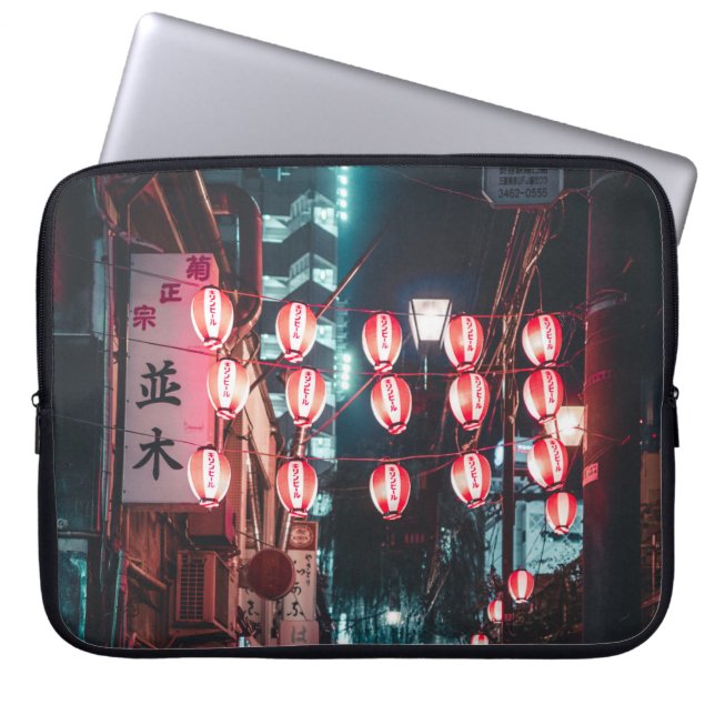 FUNDA PARA PORTÁTIL LANTERO ILUMINADO POR LA NOCHE (Frente)