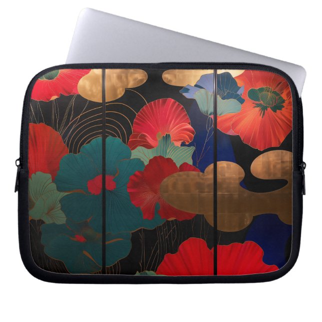 Funda Para Portátil laptop case Japanese style flower (Frente)