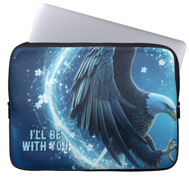 Funda Para Portátil Laptop Sleeve Bald Eagle Heart 1 - 13 Inch (Frente)