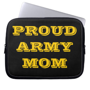Funda Para Portátil Laptop Sleeve Orgullosa Mamá del Ejército