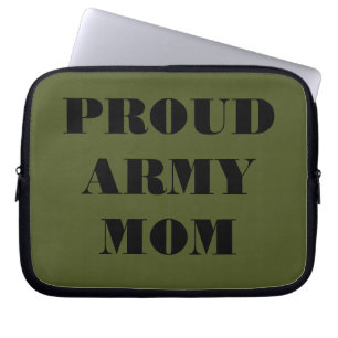 Funda Para Portátil Laptop Sleeve Orgullosa Mamá del Ejército