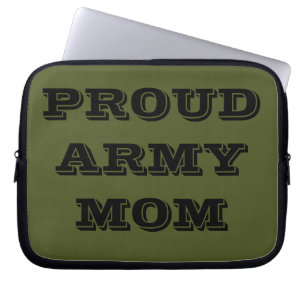 Funda Para Portátil Laptop Sleeve Orgullosa Mamá del Ejército
