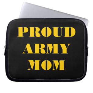 Funda Para Portátil Laptop Sleeve Orgullosa Mamá del Ejército