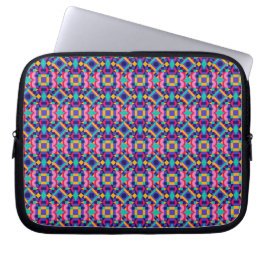 Funda Para Portátil Laptop sleeve with a vibrant geometric pattern
