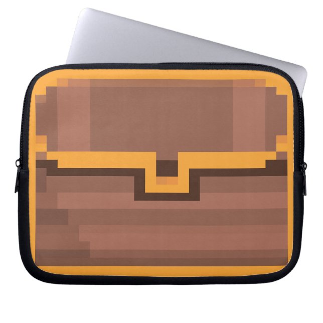 Funda Para Portátil Laptop Sleeves "Tresure Chest" 01 Pixel-Art (Frente)