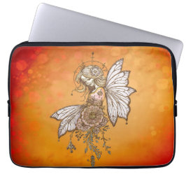 Funda Para Portátil Las alas doradas y los sueños florecientes, el had