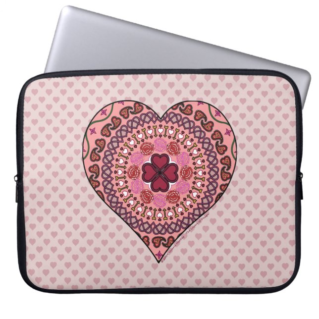 Funda para portátil Las Capas del Corazón (Frente)