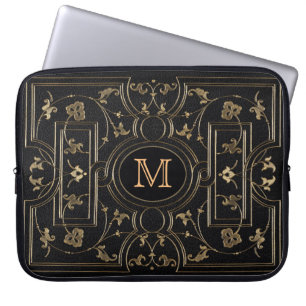 Funda Para Portátil Las cubiertas rústicas doraron Botanicals