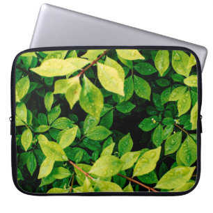 Funda Para Portátil las hojas verdes frescas se ven hermosas y muy nat