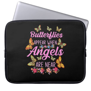 Funda Para Portátil Las Mariposas Aparecen Cuando Los Ángeles Están Ce