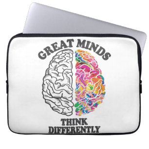 Funda Para Portátil Las mentes grandiosas piensan que el cerebro es di