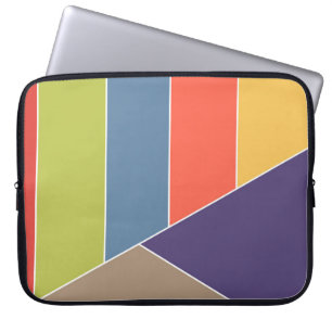 Funda Para Portátil Las rayas MOSAIC triángulos coloreados I + tus ide