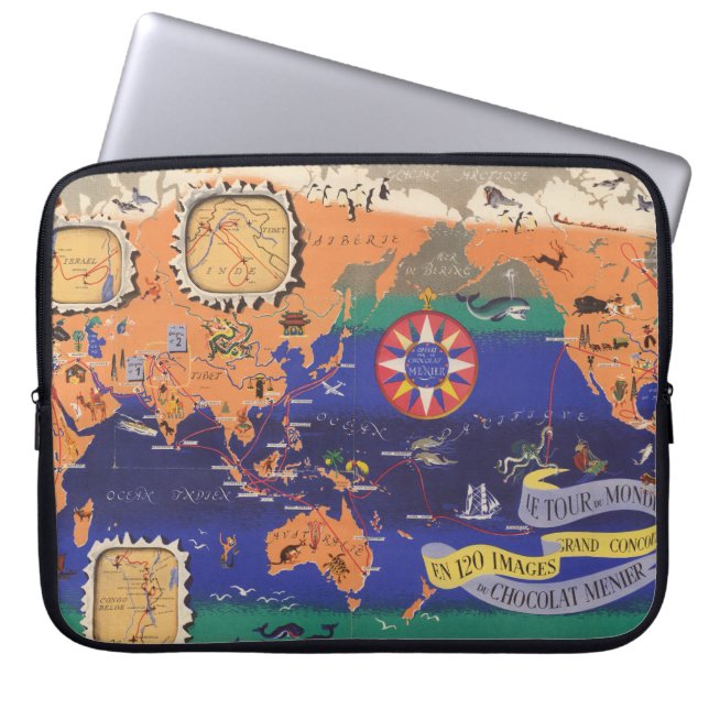 Funda Para Portátil Le Tour du Monde (Frente)
