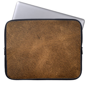 Funda Para Portátil Leather marrón antigua: fondo texturado