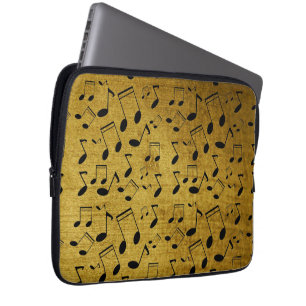 Funda Para Portátil lección de música, notas