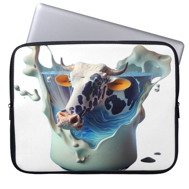Funda Para Portátil Leche de vaca (Frente)