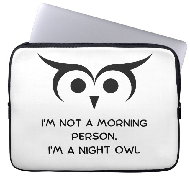 Funda Para Portátil Lechuza nocturna (Frente)
