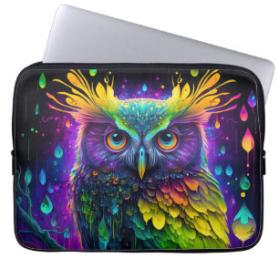 Funda Para Portátil Lechuza psicodélica