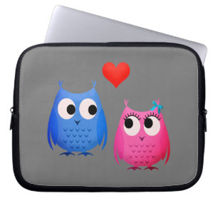 Funda Para Portátil Lechuzas Cutas