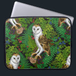 Funda Para Portátil Lechuzas, helechos, roble y bayas<br><div class="desc">Lechuzas,  ratones,  bayas y helechos,  sin soldadura</div>