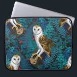 Funda Para Portátil Lechuzas, helechos, robles y bayas 3<br><div class="desc">Lechuzas,  ratones,  bayas y helechos,  sin soldadura</div>