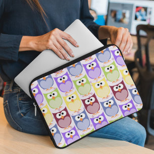 Funda Para Portátil Lechuzas, Patrón de búho, Lechuzas para bebés, Lec
